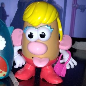 Fisher-Price Potato Head with Yellow Hair and Pink Accessories